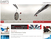 Tablet Screenshot of dartsperformancecentre.com